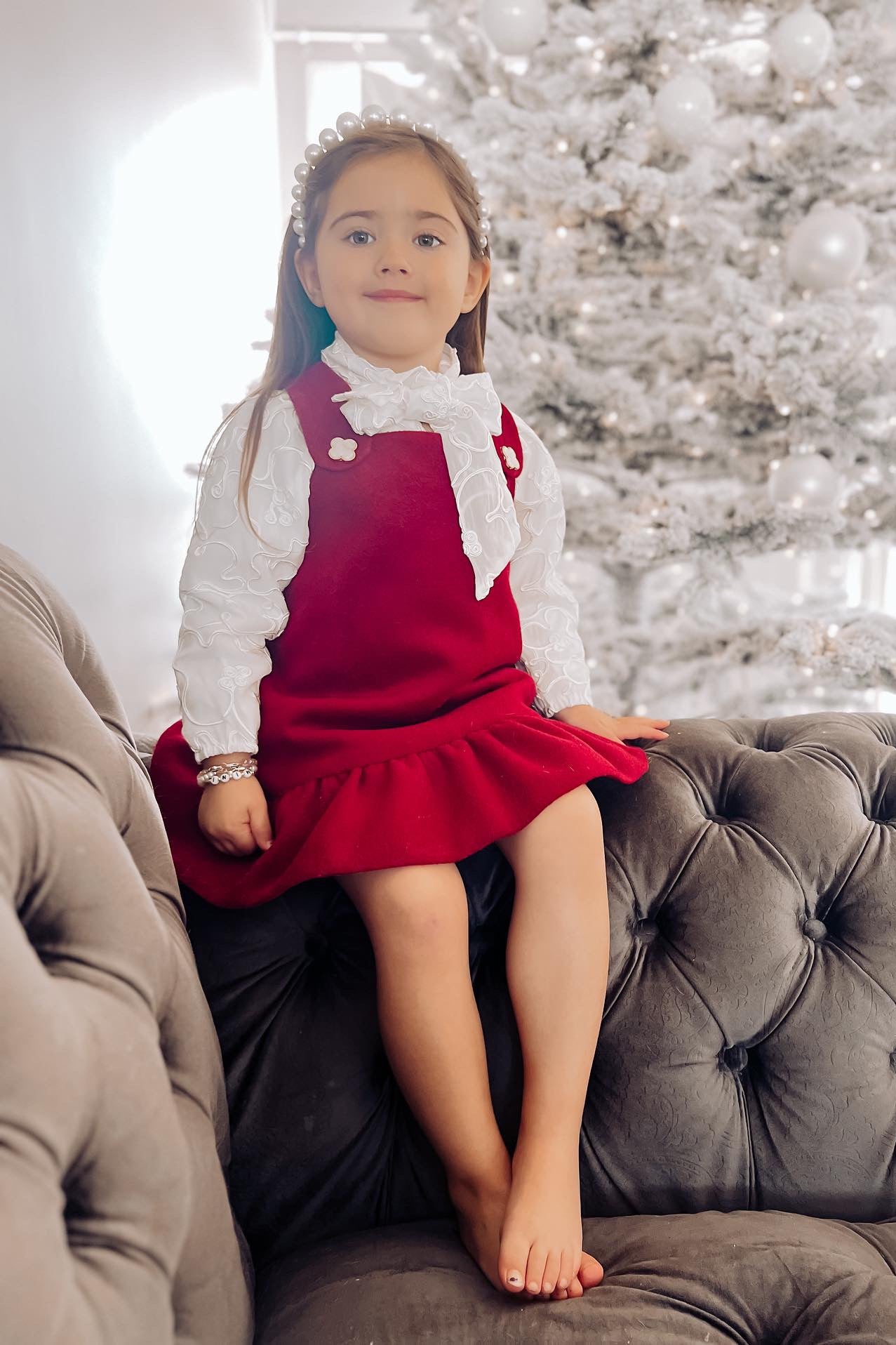 Christmas pinafore dress best sale