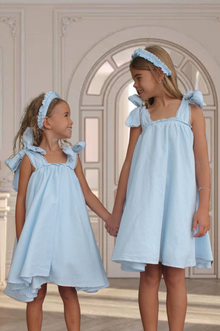 In the Meadows Dress - Sky Blue