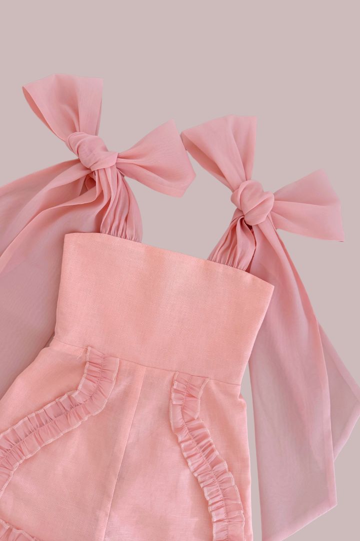 Love Letters Playsuit - Peach Blush