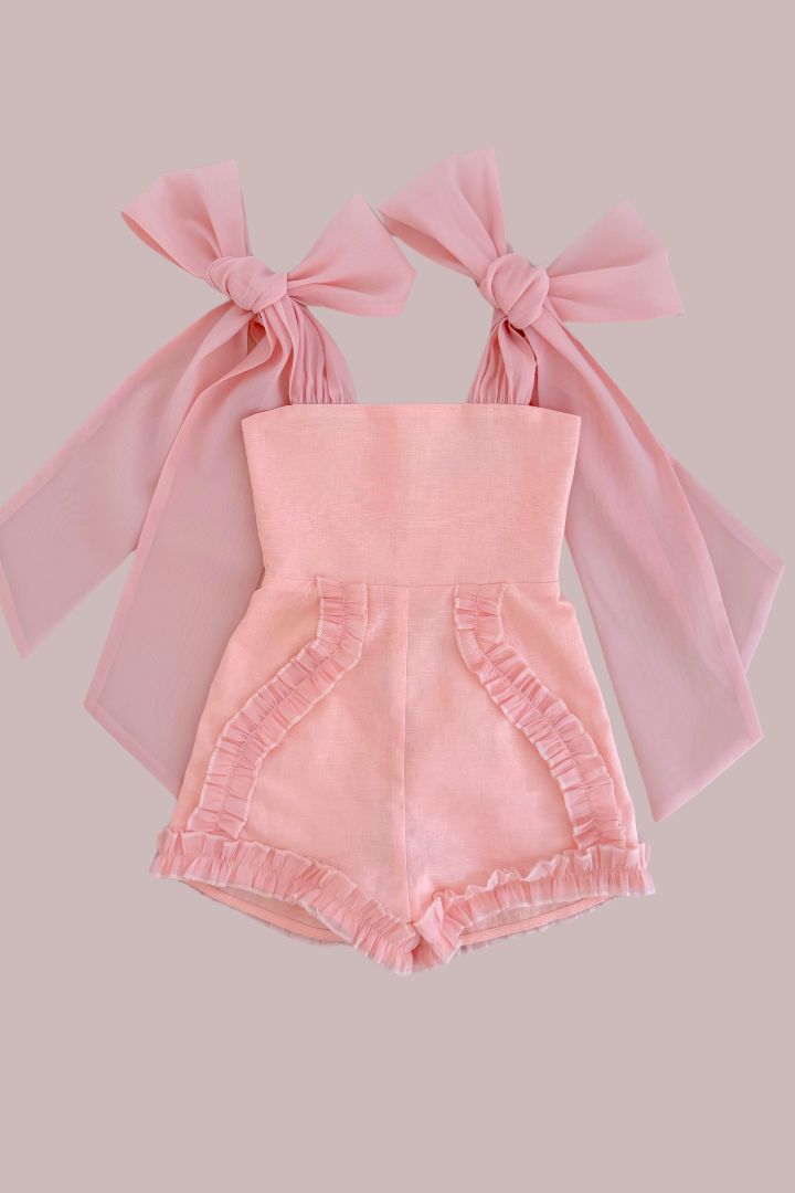 Love Letters Playsuit - Peach Blush