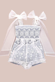 Love Letters Playsuit - Lattice Roses