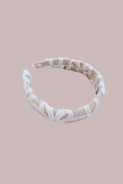 Headband - Ivory Rose Floral Ribbons