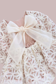 Forever More Dress - Ivory Rose Floral Ribbons