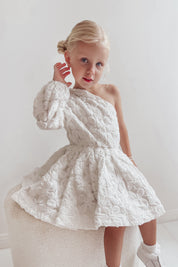 Meant for Me Dress - Snow White Peony Voile