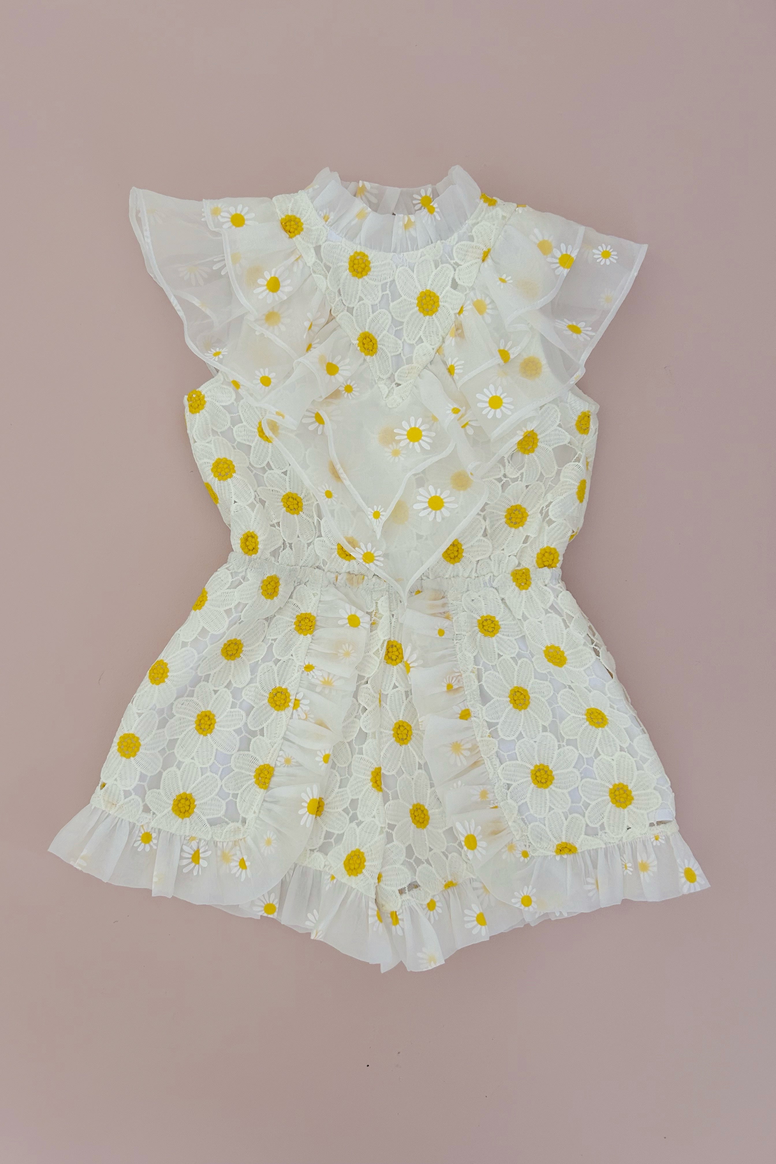 You're My Lucky Star Playsuit - Daisy Chains Lace - SAMPLE