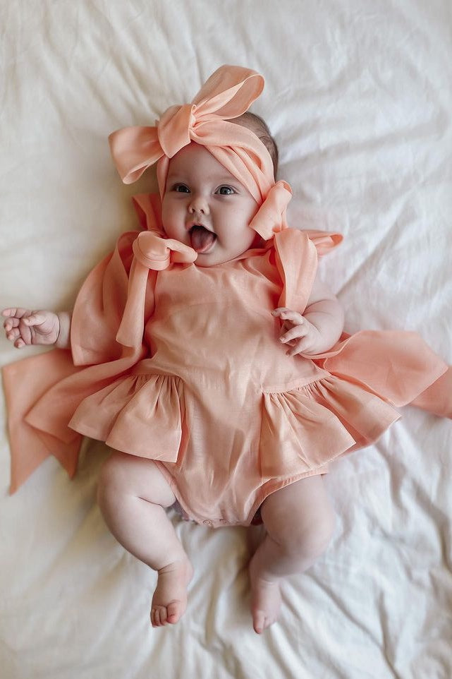 Chloe and Amelie Baby sold romper (reserved - Raquel)