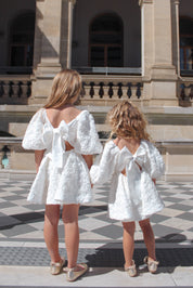 Among the Wildflowers Dress - Snow White Peony Voile