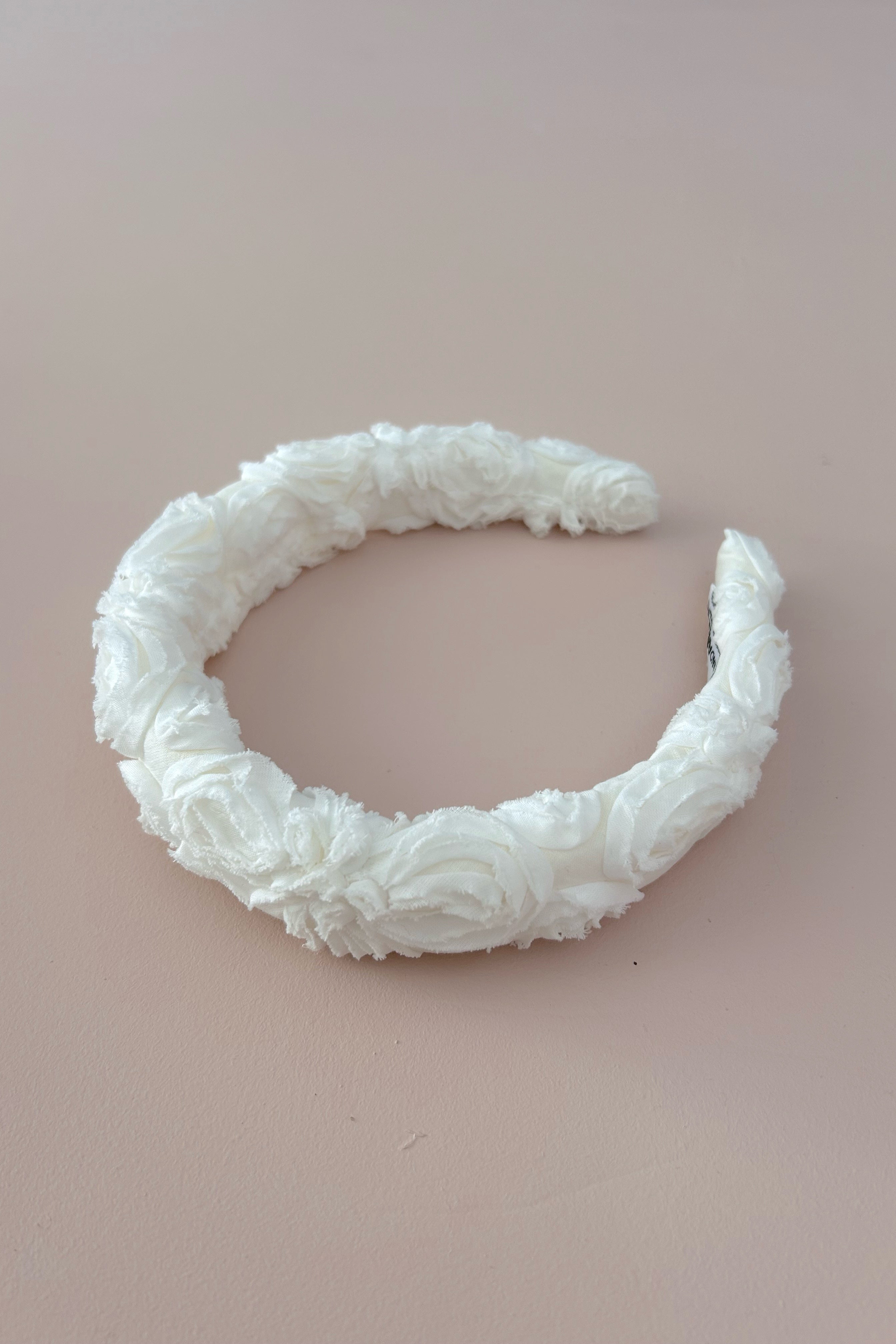 Headband - Snow White Peony Voile