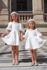 Among the Wildflowers Dress - Snow White Peony Voile