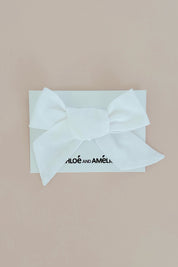 Big Bow Hair Accessory - Snow White Chiffon