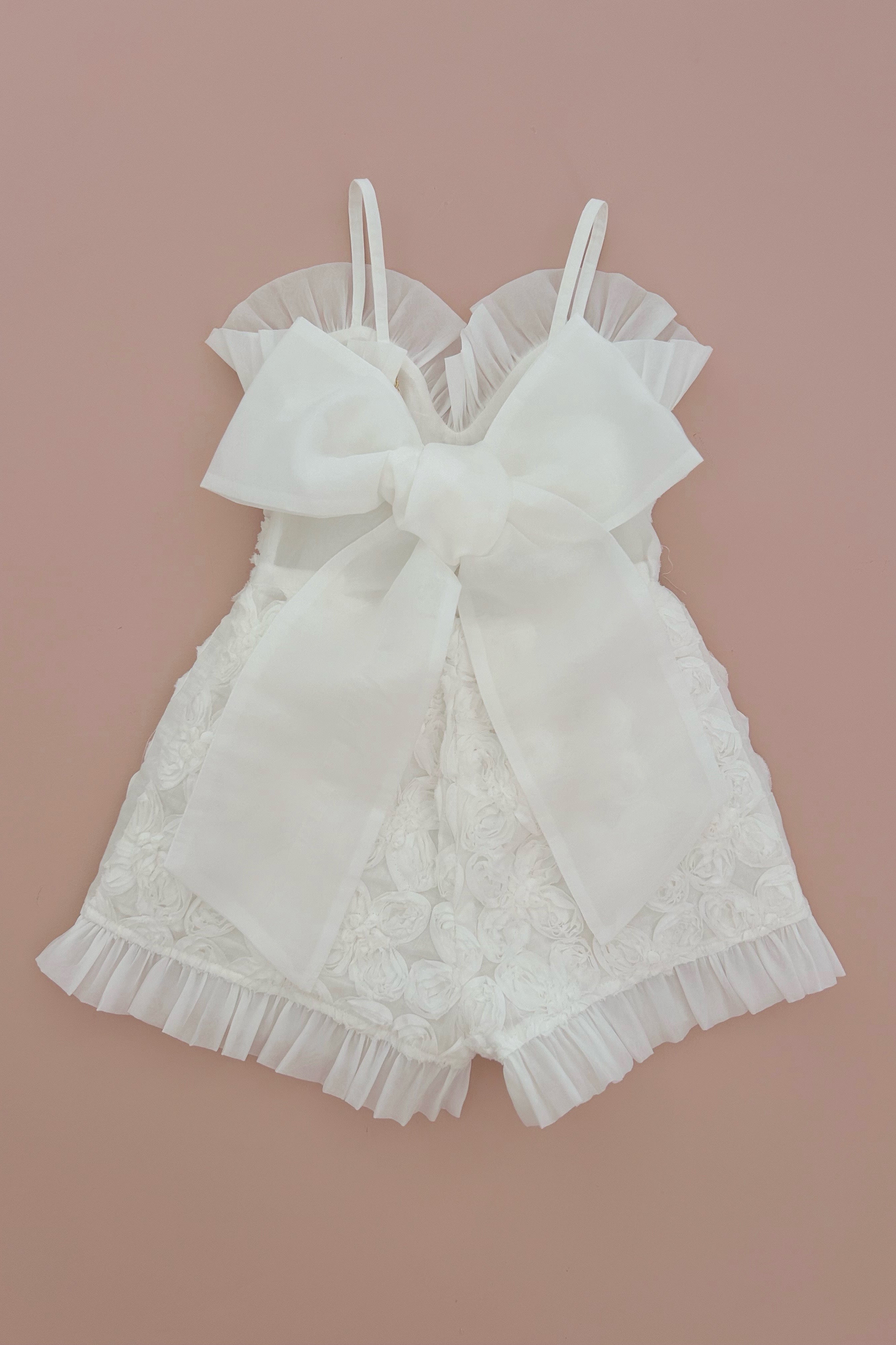 Fireflies Playsuit - Snow White Peony Voile