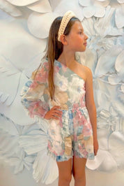 My Girl Playsuit - Watercolour Floral