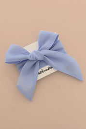 3 N 1 Bow Headband, Waist Sash & Neck Scarf - Powder Blue