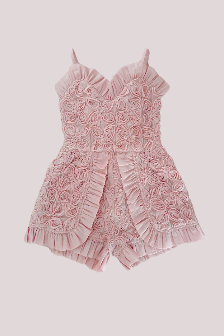 Fireflies Playsuit - Desert Rose Peony Voile